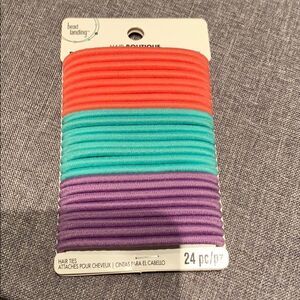 24 Pack Pastel hair ties